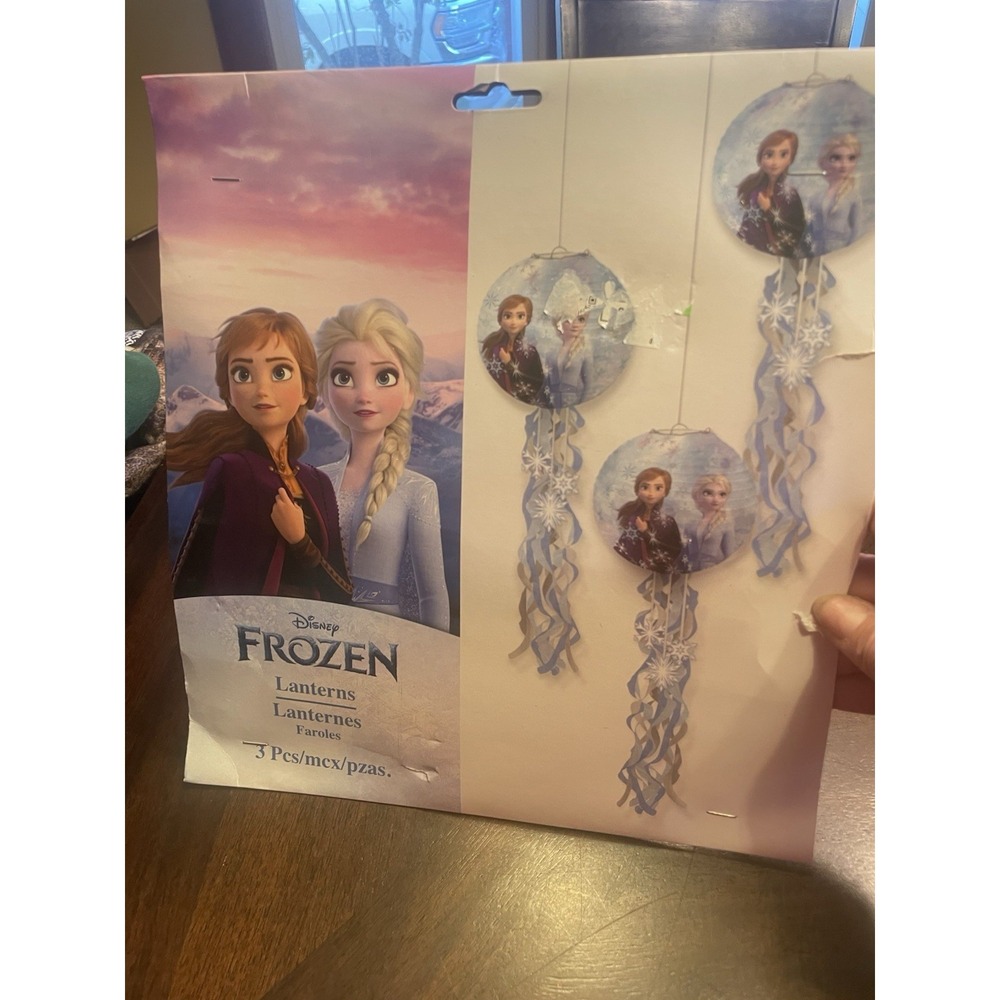 Disney Frozen 3 Piece Paper Lanterns Birthday Party Decorations NEW